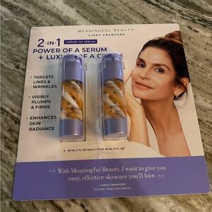 Meaningful Beauty 2-in-1 Serum and Cream - 2- 1 Oz New Sealed Package